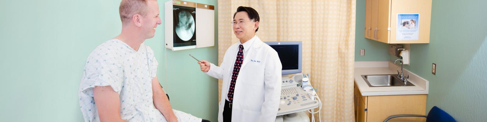 Dr. Lue and patient