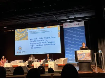 Ashley giving a presentation