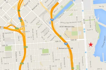 map of location for Mission Bay Male Reproductive Health