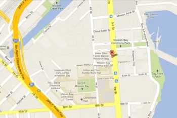 map of location for Helen Diller Family Cancer Research Building