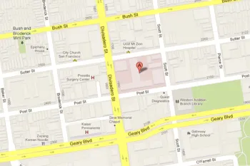 map of location for Urologic Oncology, UCSF Helen Diller Family Comprehensive Cancer Center