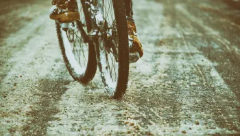 Bicycle on dirt road