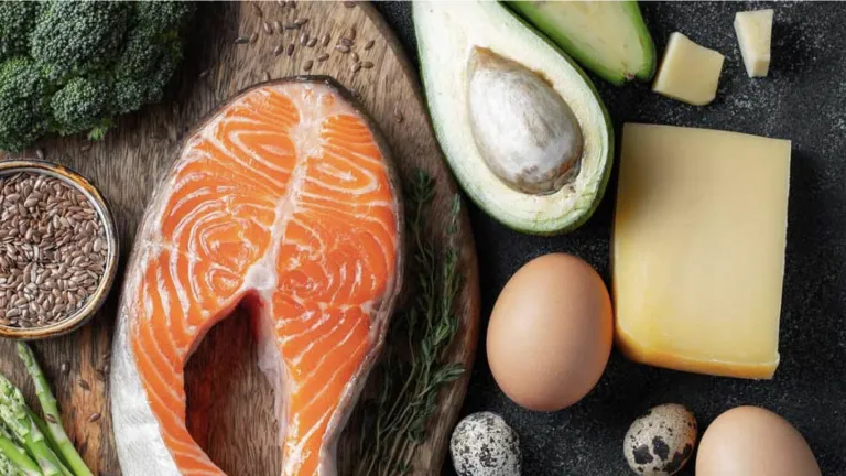 a sampling of foods eaten on a ketogenic diet