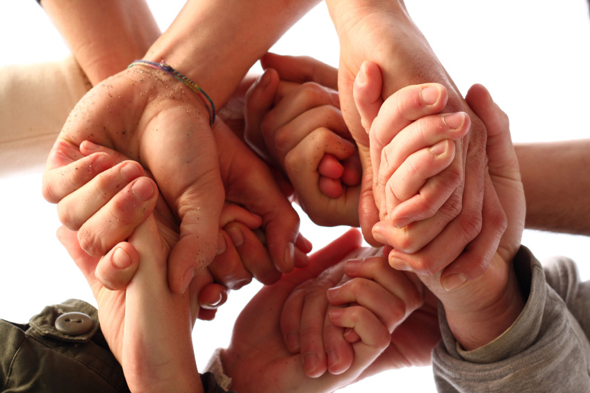 Holding Hands in Support