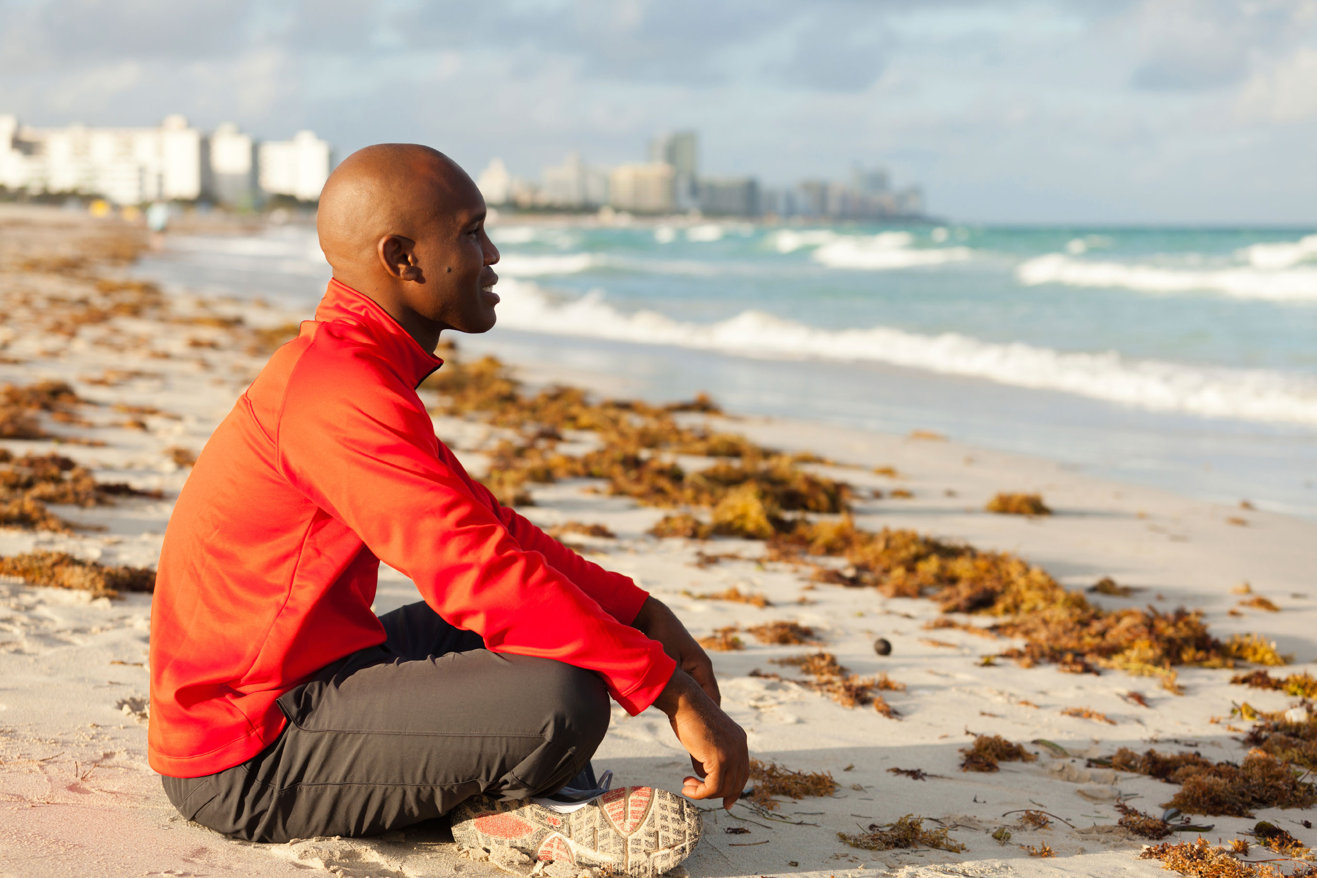 Man meditating