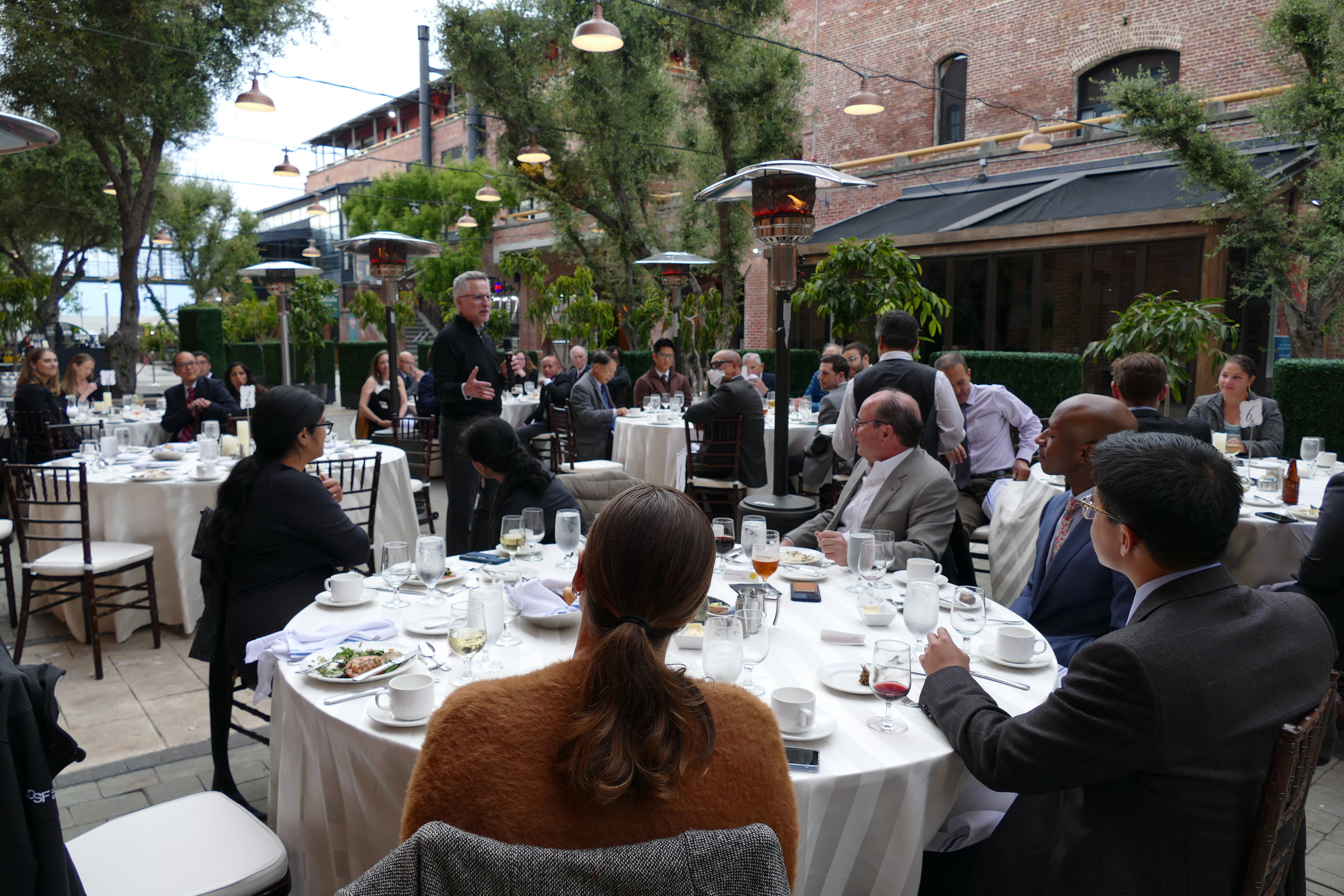 Peter Carroll speaking at EAT VP and Resident Grad Dinner