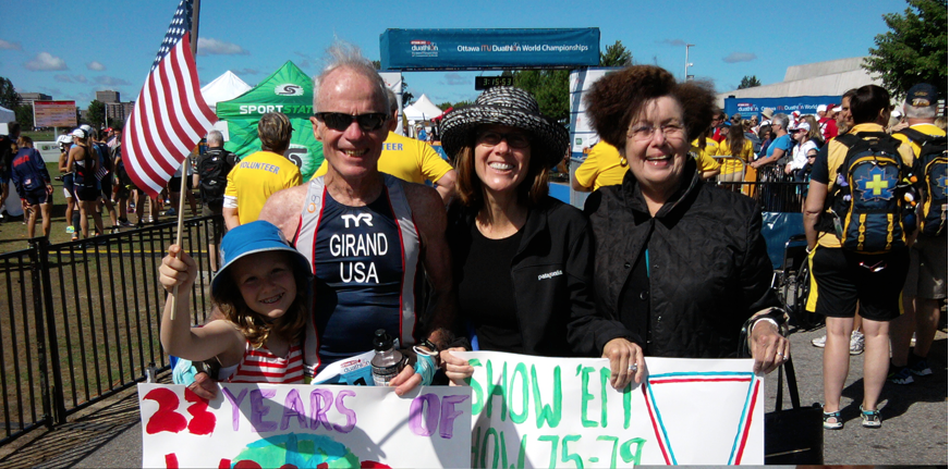 Jim Girand with supporters Jim Girand with supporters