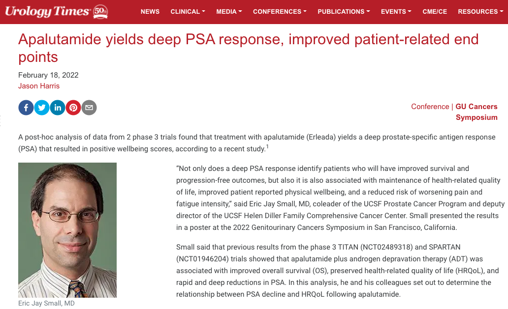 Urology Times Dr. Small article