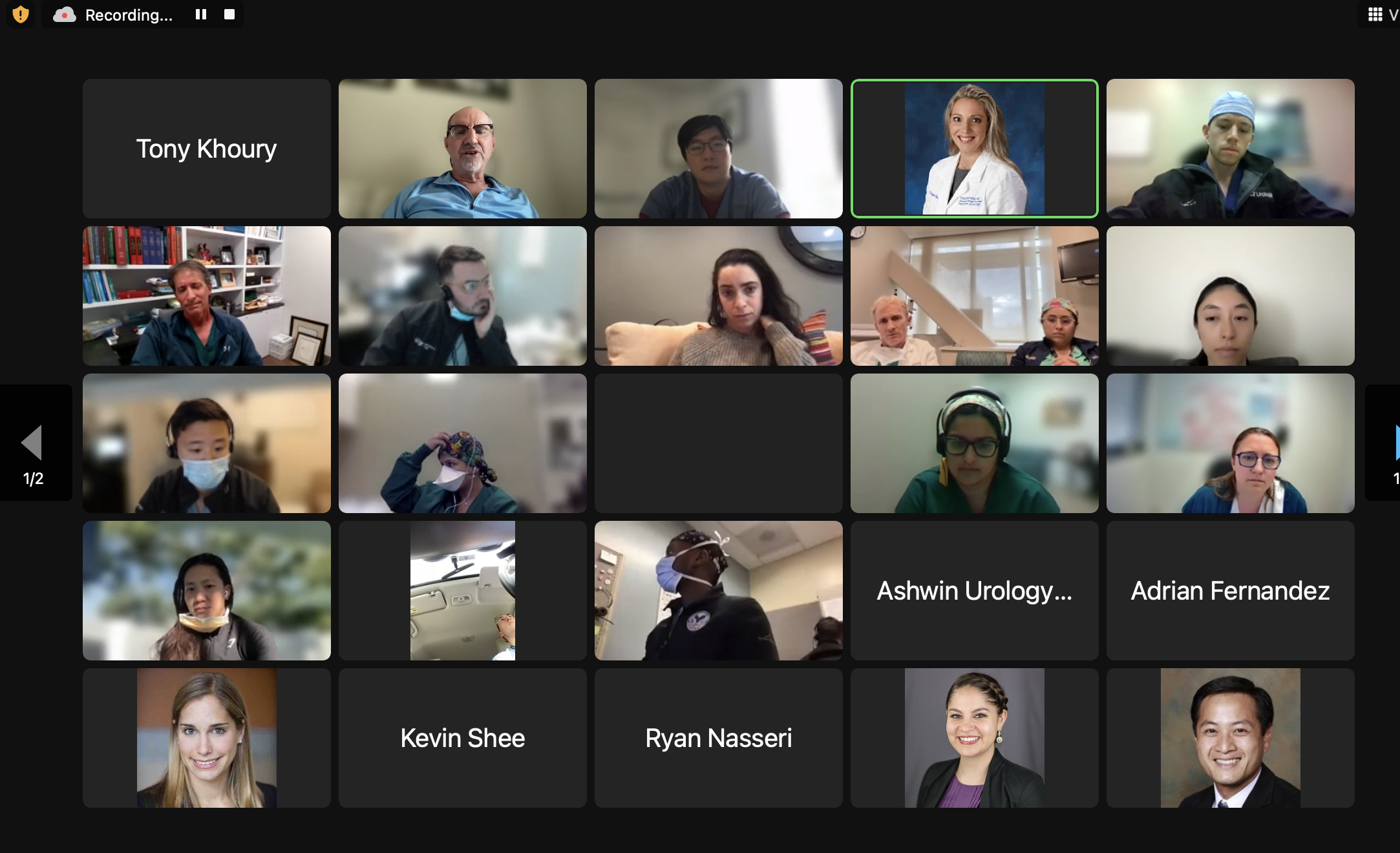 Zoom image of UC wide great case conference.