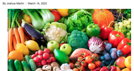 News story image of vegetables from Cancer Center webpage